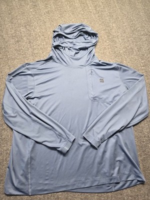 Alaskan Hardgear Duluth Hoodie Mens 3XL Blue Performance UPF 50 AKHG U.P. Stream