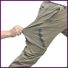 Four sided elastic quick drying pants for men's mountaineering outdoor pants