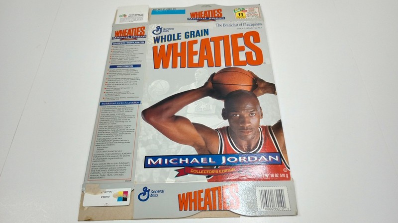 1993 General Mills Wheaties Cereal Box – Michael Jordan