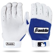 Franklin Sports Pro Classic Batting Gloves Adult Small Pearl Royal Leather