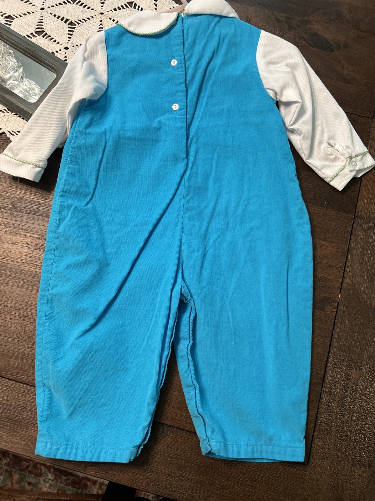 ZU by Petit Ami Train Romper 12 Months