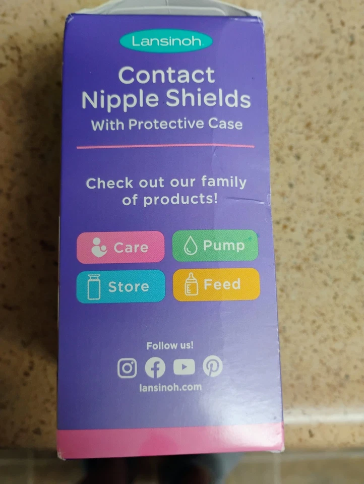 Protectores para pezones de contacto Lansinoh con estuche protector Foto 2 de 4