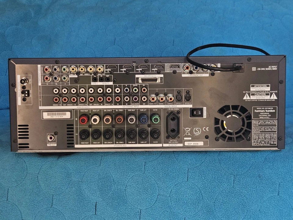 Sintoamplificatore Harman Kardon AVR-360 HDMI DTS HD MASTER AUDIO 7.1 FULLHD - Immagine 4 di 4