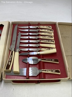 Regent Sheffield Stainless Steel 19 Pcs Utensils Fork Knife Serving Set