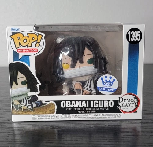 🔥Funko Pop! Demon Slayer: Obanai Iguro #1395 Rare Funko Shop Exc. W/Protector🔥