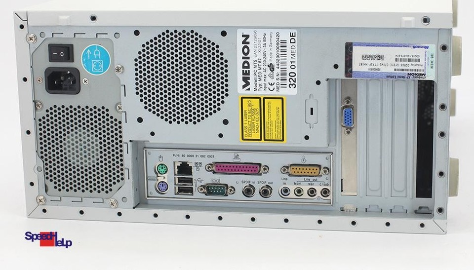 Msi Old Computer MSI MS-6399 MEDION 3000 Computer PC Parallel Windows 98 NVIDIA RINA TNT ...