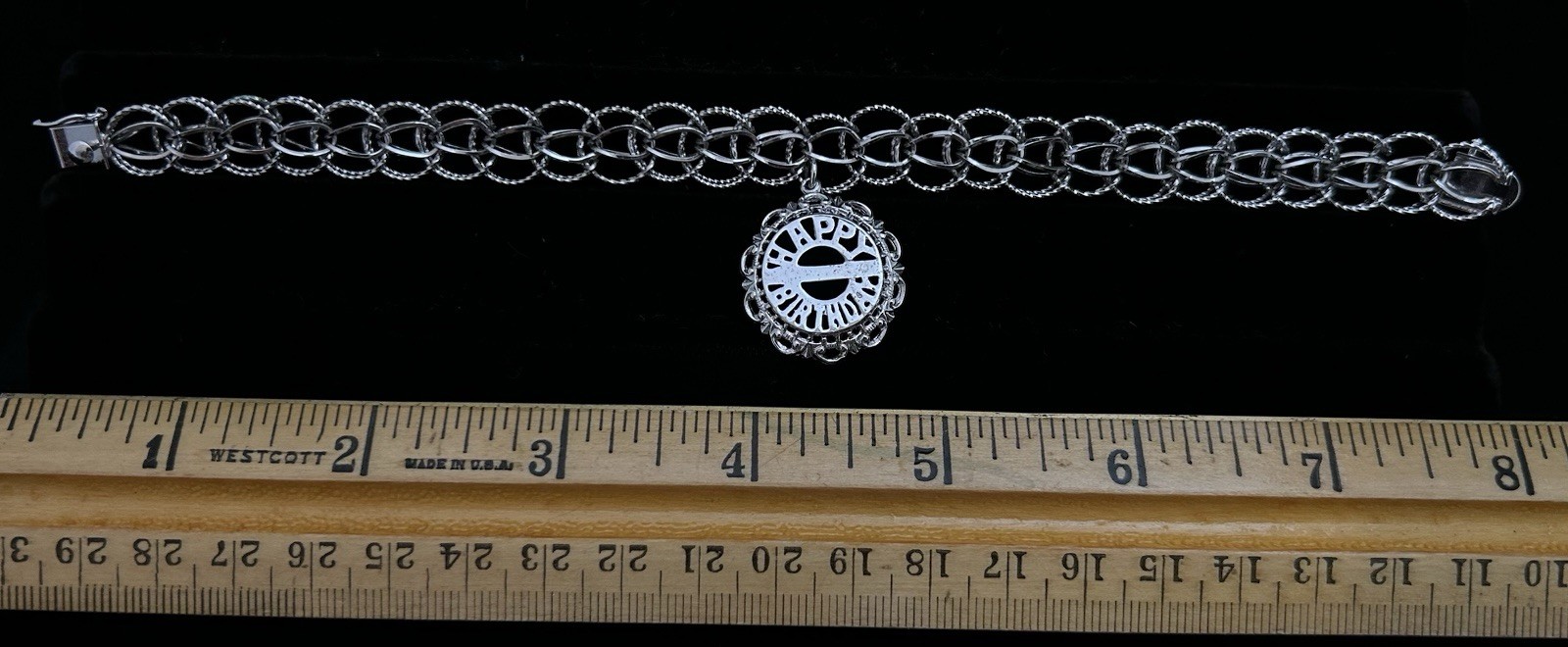 Sterling Dynasty Happy Birthday Bracelet
