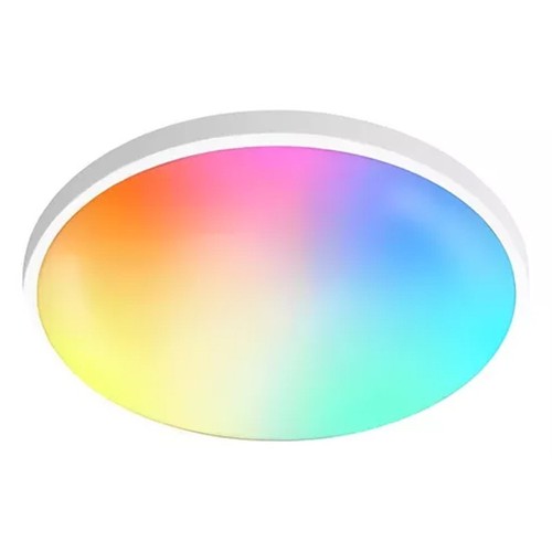 Plafonnier LED Tuya 24W Smart Zigbee dimmable RGBCW ultra-fin - Afbeelding 3 van 4