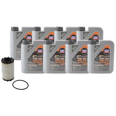 8L Liqui Moly Top Tec 4210 0W-30 Mann Engine Oil Change Kit for RS5 Cayenne 2.9L