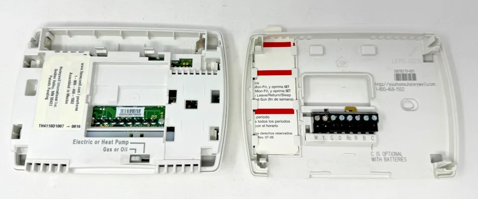 Honeywell Pro 4000 TH4110D1007 Programmable Thermostat 1H/1C Electric Gas WORKS! - Image 2 of 4