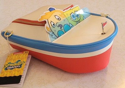 Nickelodeon Loungefly SpongeBob Mrs Puffs 25th Anniversary Boat Cross Body Bag 