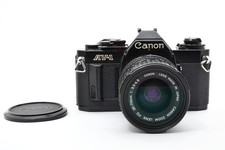 Canon AV-1 Black SLR Film Camera NEW FD 35-70mm Zoom Lens From JAPAN 3327
