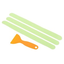 Non Slip Bathtub Stickers 15 x 0.8 Inch, 12 Pack Fluorescent Square, Light Green