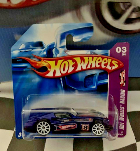 Hot Wheels 2007 Hot Wheels Racing 3/4 079 Formul8r BLUE 10SP Short Card