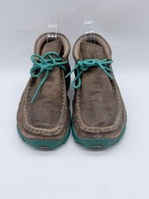TWISTED X Size 2M Chukka Driving Moc Leather Shoes YDM0017 Bomber Turquoise