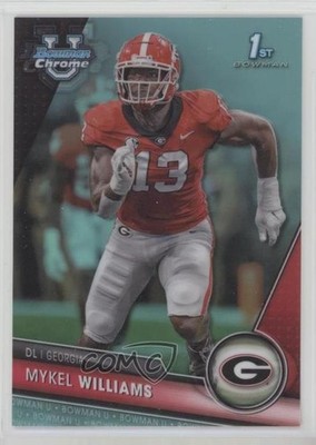 2023 Bowman U Chrome Aqua Refractor 56/299 Mykel Williams #91 00gy