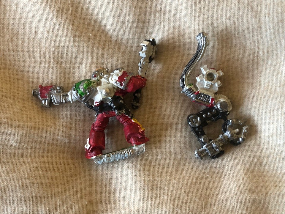 SPACE MARINES Canon Thunderfire avec Techmarine n° 2 MÉTAL Warhammer 4