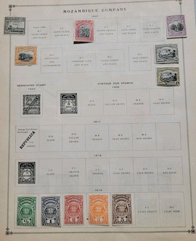 23 Hinged Stamps From Mocambique Company. Mozambique Companhia.   1895-1925. 
