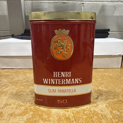 Vintage Henri Wintermans Slim Panatella Cigar 50 EMPTY Tin Eersel Holland
