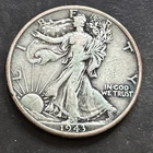 1943 D Liberty Walking Half Dollar Circulated Silver 50c Coin