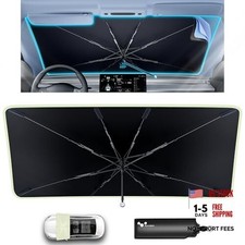Car Windshield Sun Shade Umbrella 57" x 32", Windshield Sun Medium 57"L  32  W 