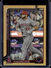 Niko Kavadas 2025 Topps #278 Gold Rainbow Foil /50