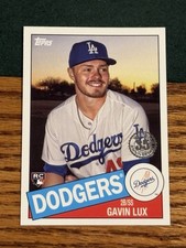 2020 Topps #85-92 Gavin Lux 1985 Topps 35th Anniversary Dodgers Reds