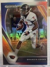 2021 Prizm Draft Picks Red White Blue #51 Brandin Cooks SAINTS RAMS PATRIOTS