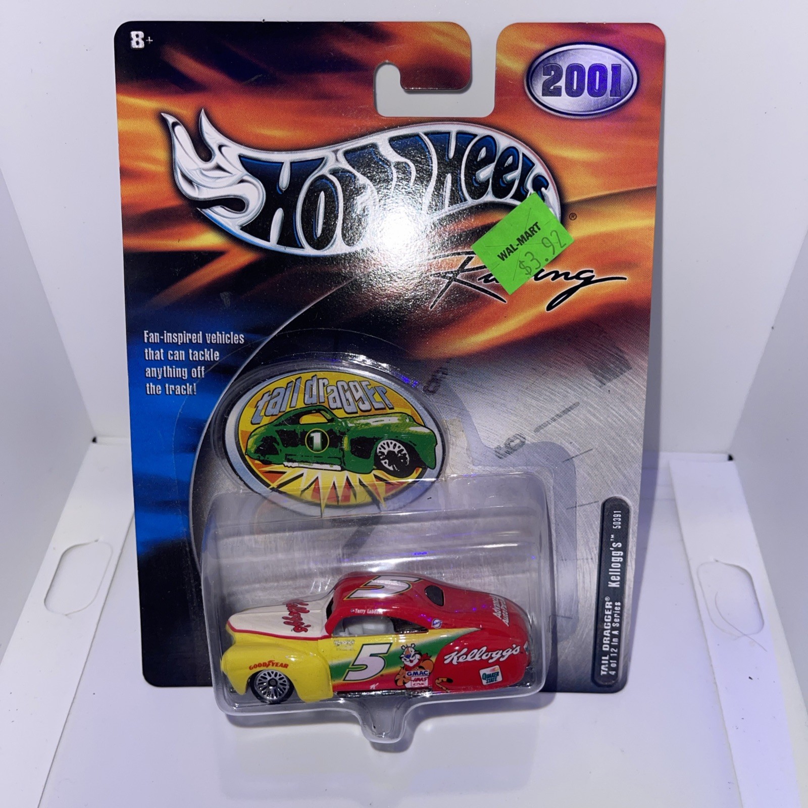 Hot Wheels 2001 Nascar Racing #5 Tail Dragger Nice Card Fast Boxed Shipping!