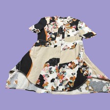 3.1 Phillip Lim Target Dress Womens XL Multi Floral Cherry Blossom Asymmetrical