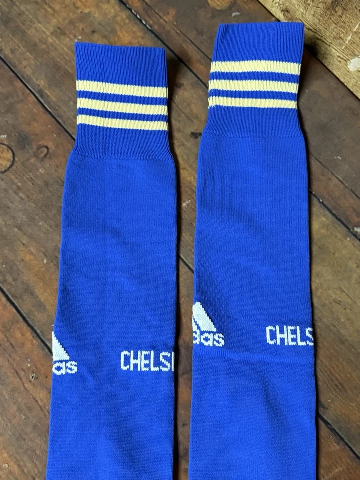 Calcetines Adidas Chelse FC, 2011/2012, rayas doradas, hombre XL sobre la rodilla Foto 3 de 4