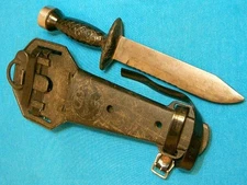 VINTAGE AQUA LUNG US DIVERS SCUBA NAVY SEAL DIVING SURVIVAL BOWIE KNIFE KNIVES