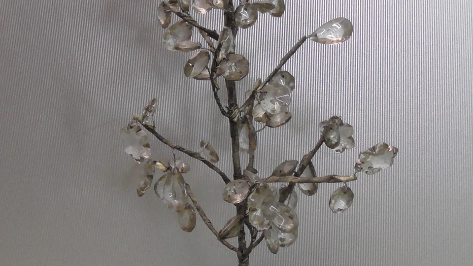 Árbol de cristal vintage Pottery Barn pequeño 14" decoración de boda de Navidad Foto 2 de 4