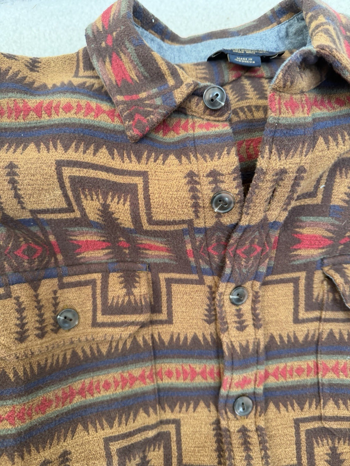 Pendleton Men’s LARGE  L Button Down Flannel Pre-… - image 4