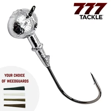 Football Weedless Bass Fishing Jig Lure Mustad Hook 5 10 25 Pack UnPainted New