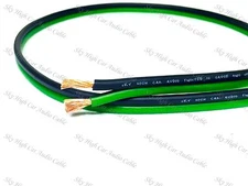 25' feet OFC TRUE 12 Gauge AWG GREEN/BK Oxygen Free Speaker Wire Car Home Audio