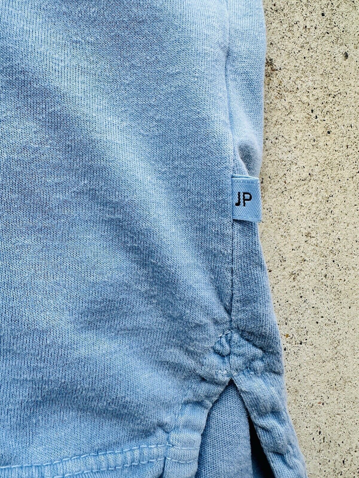 James Perse  Polo Shirt Men Size 4 Blue Short Sle… - image 5