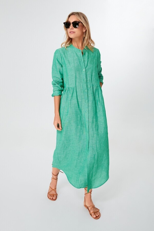 NWOT XL POMANDER PLACE LYDELL Sea Green Linen Button Front Shirt Dress 9-A467-10 | eBay NWOT XL POMANDER PLACE LYDELL Sea Green Linen Button Front Shirt Dress 9-A467-10 | eBay