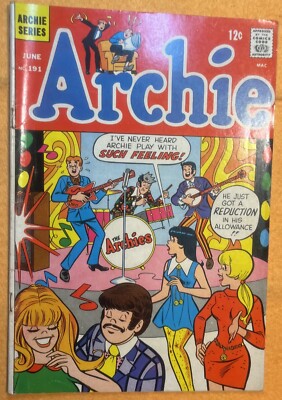 Archie #191 (ARCHIE COMICS Publications, Inc. June 1969)