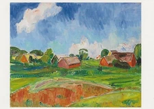 Postcard Thorvald Erichsen "Lunnevik" 1918 Sweden MINT Unused