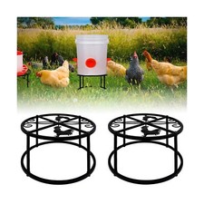 2Pcs Metal Stand for Chicken Feeder Waterer Heavy Duty Chicken Wate... Fast Ship