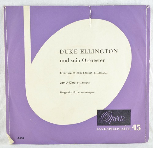 DUKE ELLINGTON UND SEIN ORCHESTER - Overture To Jam Session 7" Opera 4409