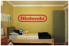 Nintendo Logo WALL VINYL ART DECAL 4"X16" BEDROOM HOME DECOR
