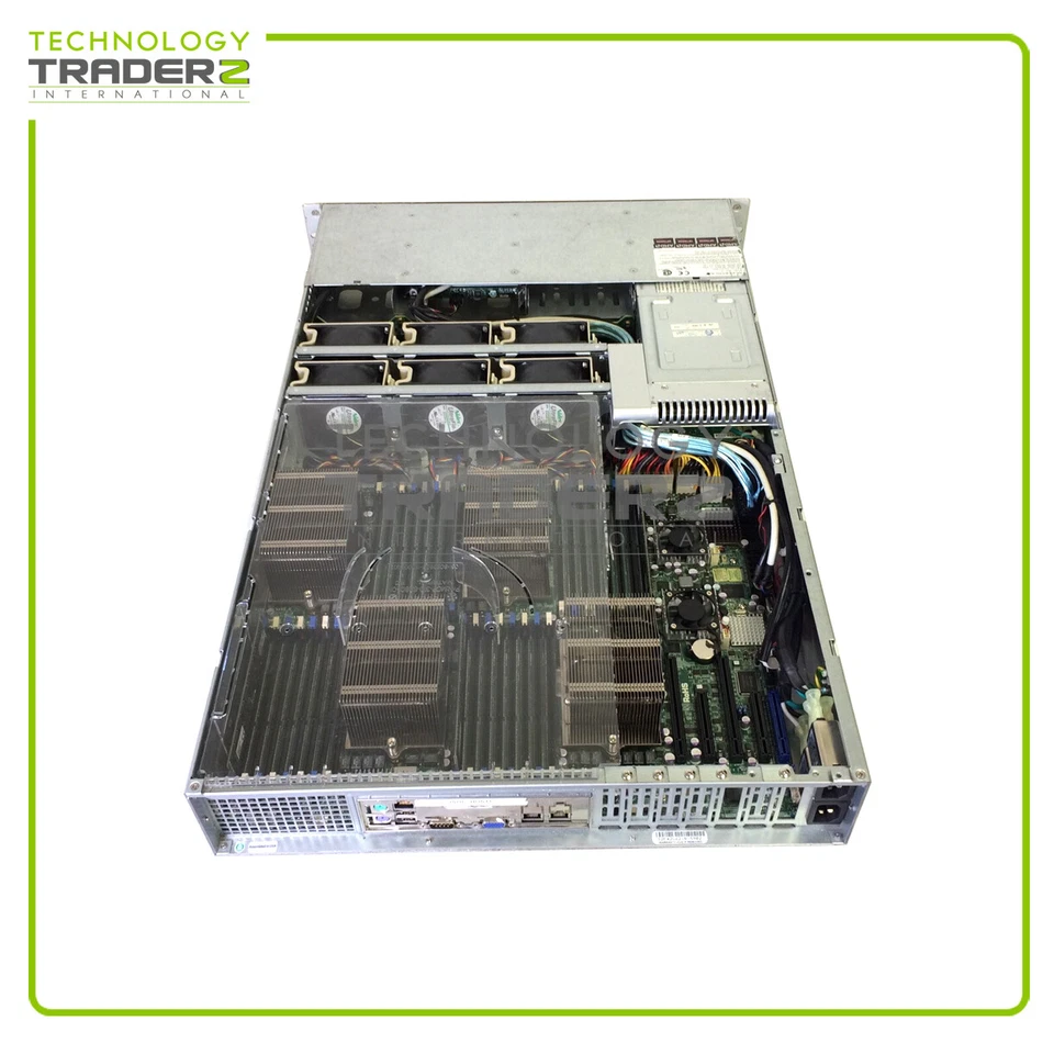 Supermicro CSE-828 828-14 4P Opteron 6344 2.60GHz 64GB 6x LFF Server W/ 6x Fan - Image 3 of 3
