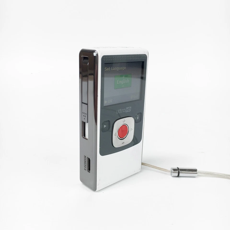 Flip Video Ultra High Definition Camcorder With 8GB Memory - White U2120B-UK - Image 2 of 4