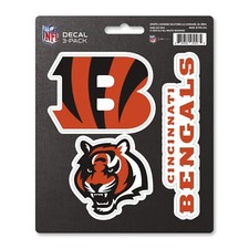 Cincinnati Bengals NFL Die-Cut Decal Stickers / 3 Pack Fanmats