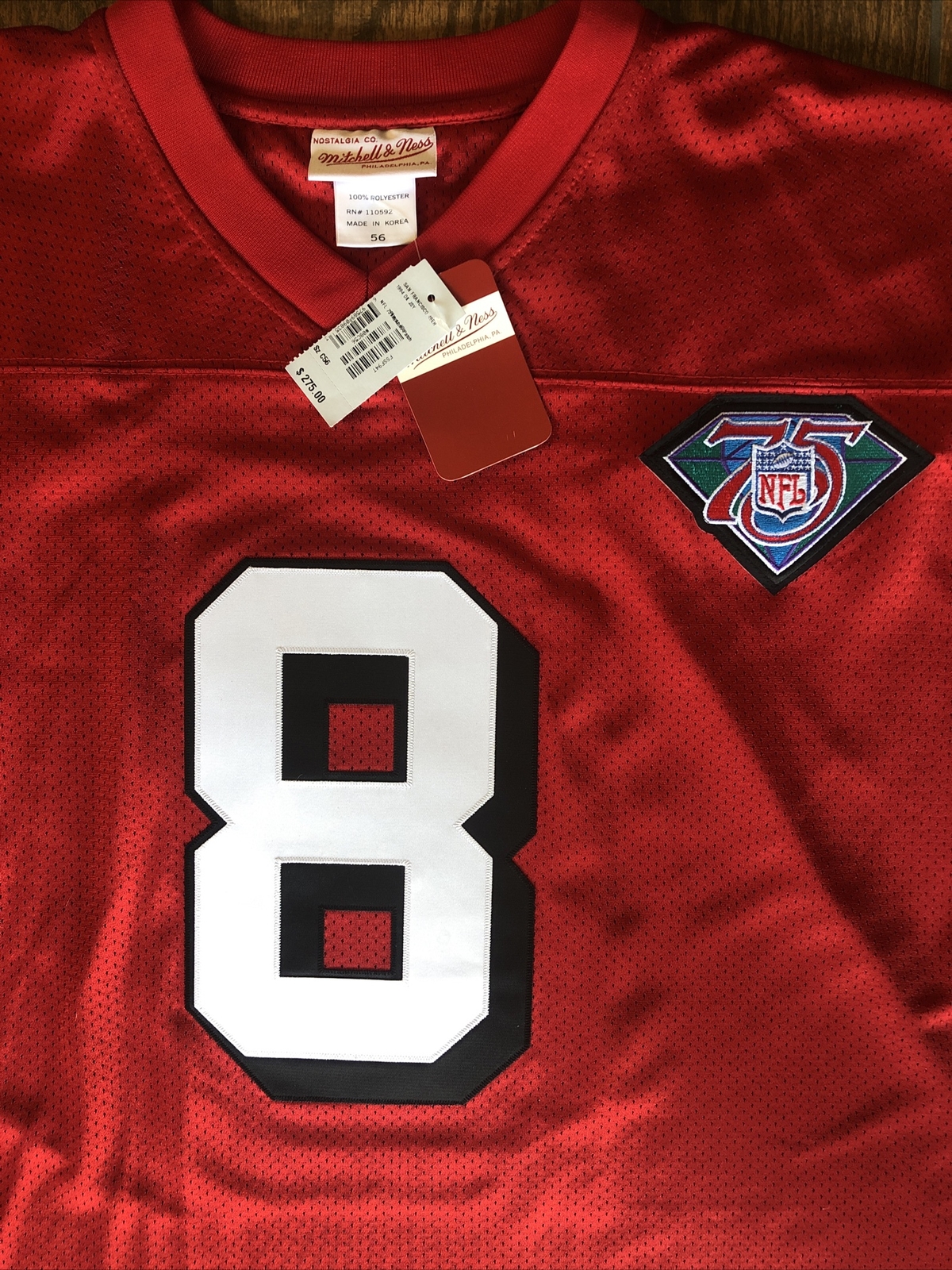 49ers jersey 94-95 Authentic Steve Young throwback Wilson jersey 49ers  jersey for Sale in Modesto, CA - OfferUp