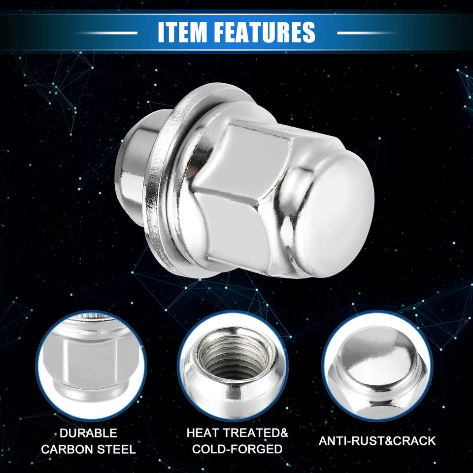20 Pcs Wheel Lug Nuts Compatible for Lexus LS460 LC500 M12x1.5 Tire Lugnuts - Image 4 of 4