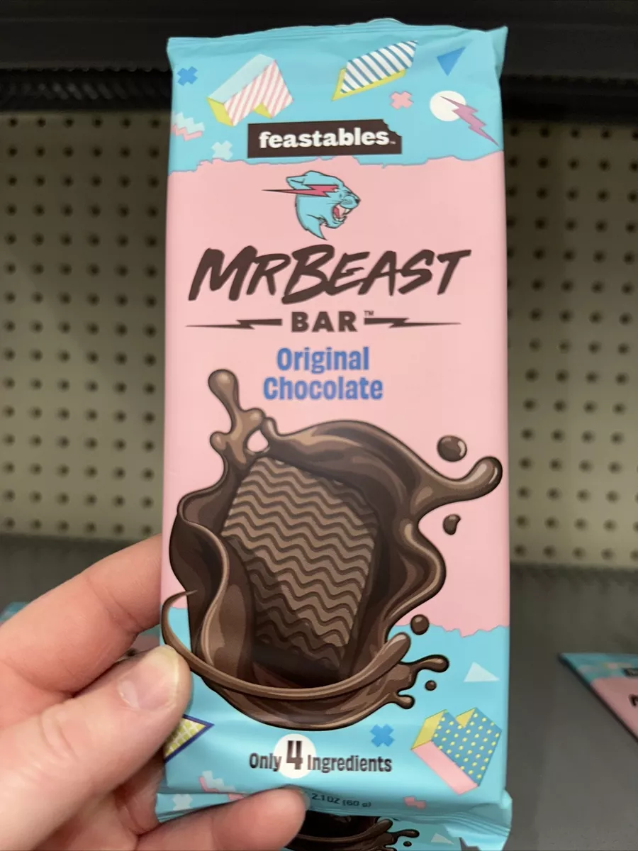 ⭐ Mr Beast Chocolate Feastables 3 Pack Of Original Chocolate Free