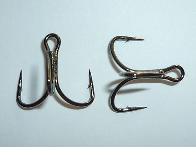 100 Mustad KVD-Elite TG76NP-BN Short-Shank 1X Triple-Grip (Size 6) UltraPoint 76